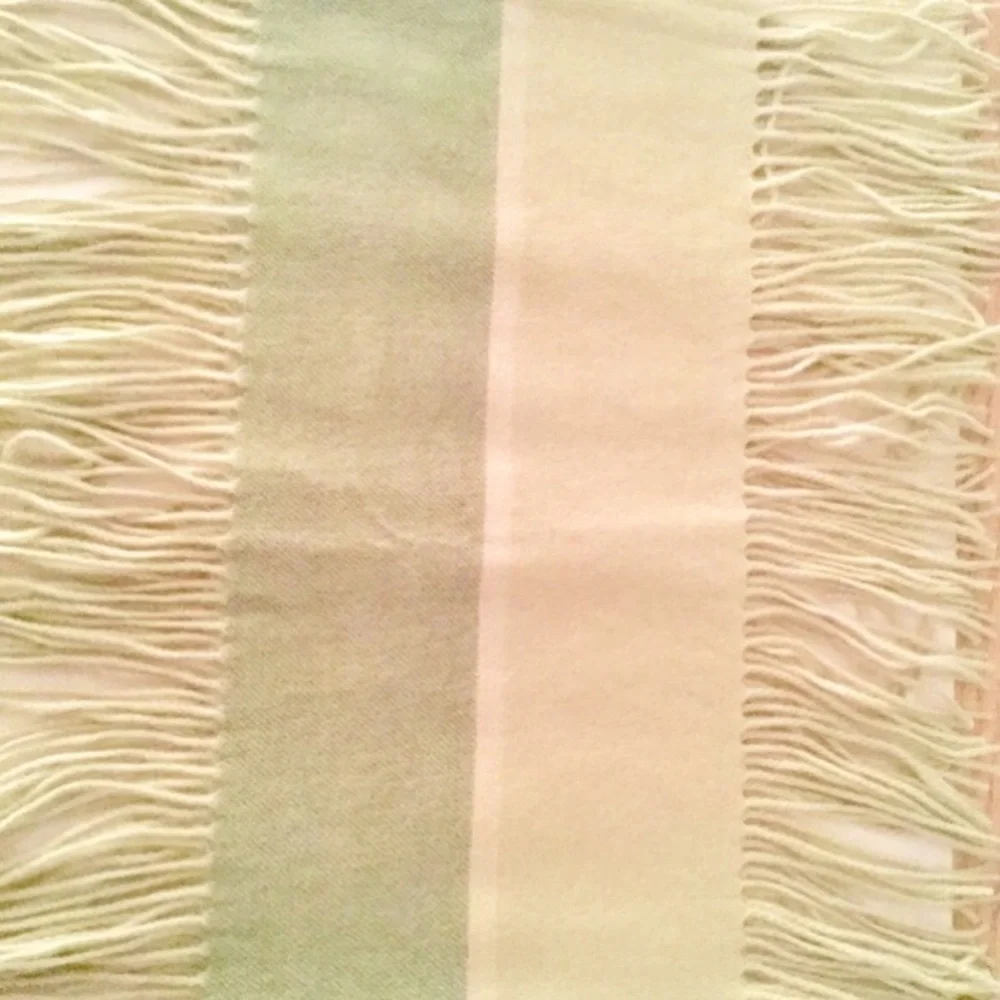 Vintage Charter Club Fringe Cashmere Scarf